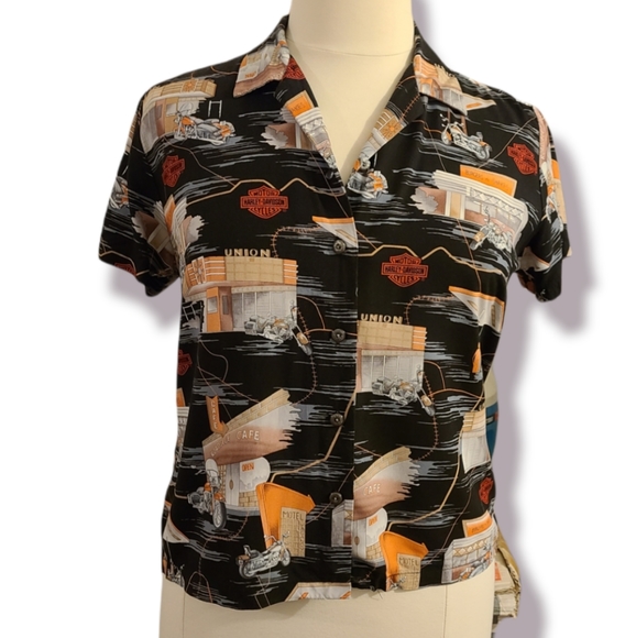 Women's Harley Davidson Blouse - Picture 2 of 8